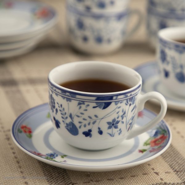 سرویس چای خوری 12 پارچه چینی زرین ایران مدل گرانادا